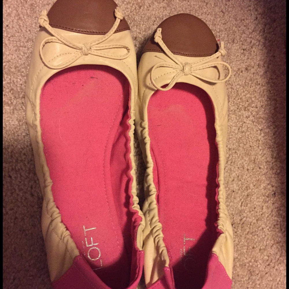 Size 10 Ann Taylor Loft Ballet Flats